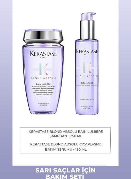 Kérastase Blond Absolu Parlaklık Veren Şampuan 250 ml & Saç Serumu 150 ml