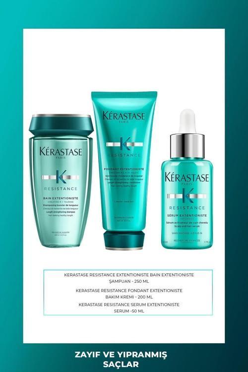 Kérastase Resistance Extensioniste Şampuan 250 ml Fondant Krem 200 ml Serum 50 ml