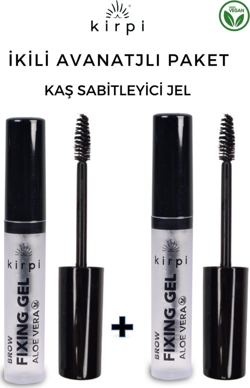 Kaş Sabitleyici Jel -brow Fixing Gel Aloe Vera 8ml,2 Li Avantajlı Paket