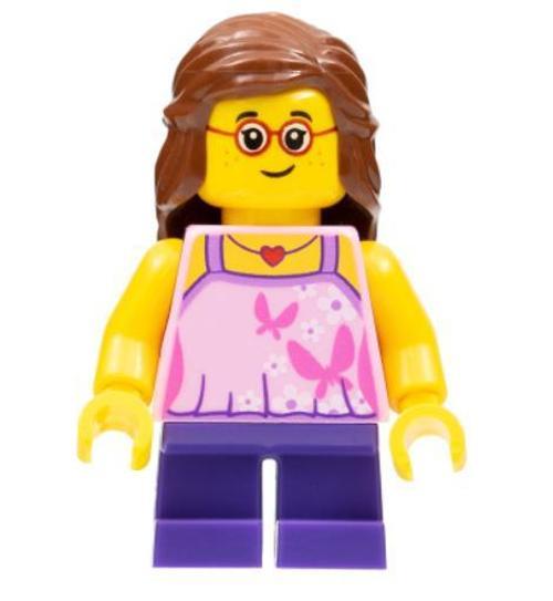 Minifigür Child Girl Bright Pink Top cty0767