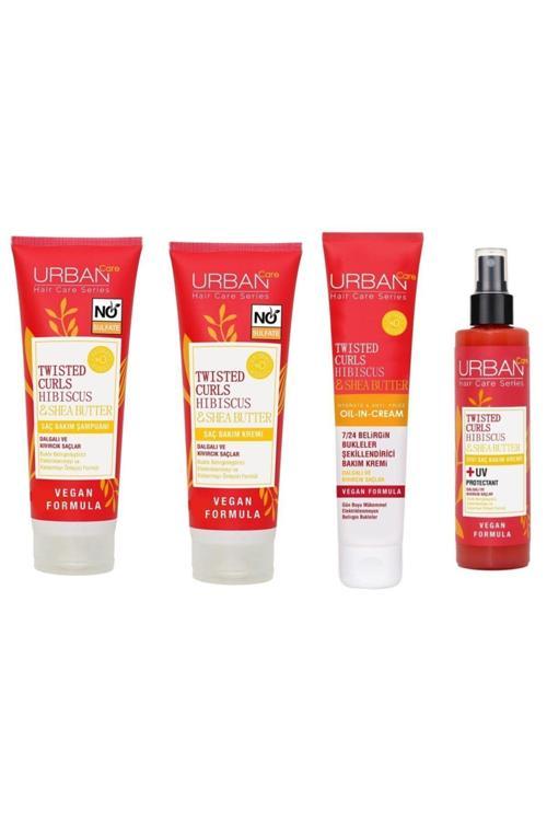 Hibiscus &Shea Butter Tuzssuz Şampuan&Krem&Sıvı Krem&Durulanmayan Bakım Set