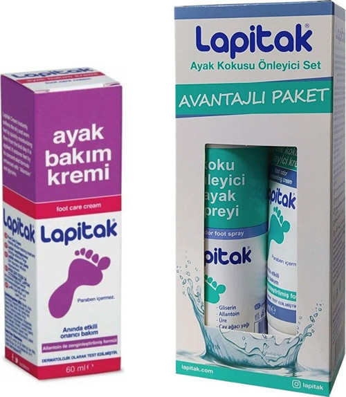 Ayak Bakım Seti - Bakım Kremi 60 Ml & Koku Önleyici Sprey 125 Ml & Koku Önleyici Krem 60 Ml
