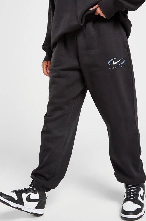 Sportswear Phoenix Fleece Oversize High Rise Pants Kadın Oversize Yüksek Belli Şardonlu Eşofman Altı Siyah
