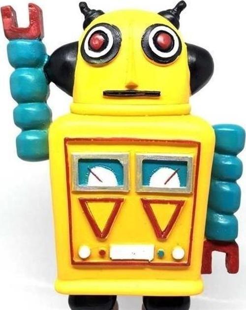 Decotown Nostaljik Sevimli Uzaylı Robot Şeklinde Figür Biblo