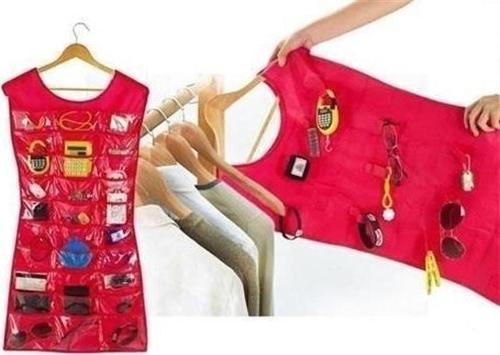 Elbise Şeklinde Takı Organizeri - Pembe