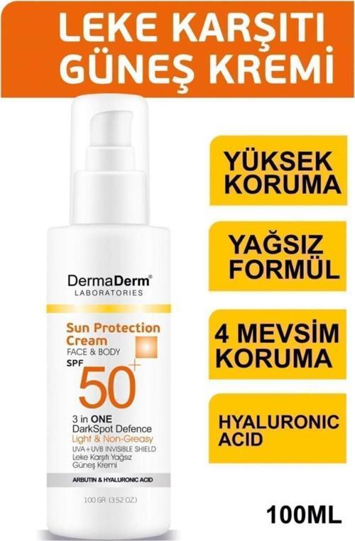 Face Ve Body 3 In 1 Darkspot Leke Karşıtı Kremi Spf 50 100 Gr