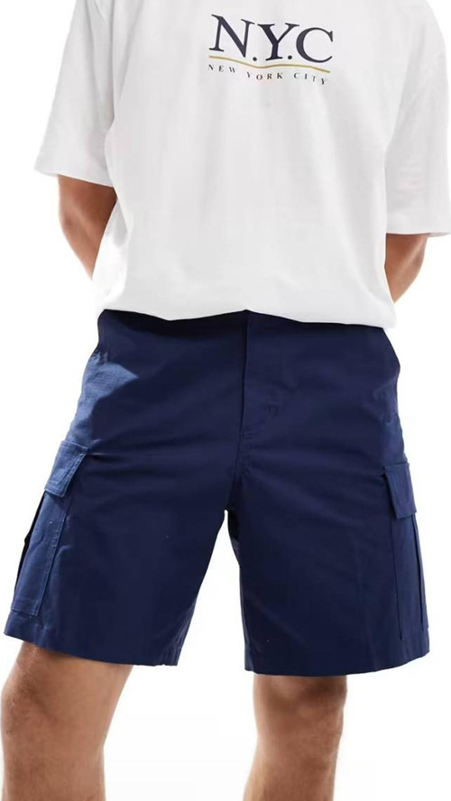 Club Woven Chino Shorts Navy Erkek Dokuma Kanvas Günlük Şort Lacivert