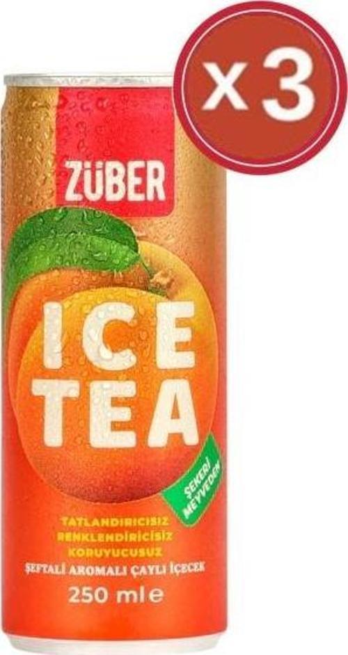 Zuber Ice Tea Şeftali 250 ml x 3 Adet