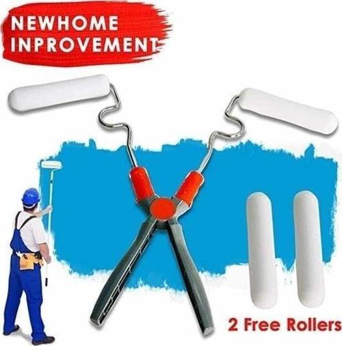 Nano Süngerli Damlatmaz Mobilya ve Duvar Boyama Rulosu Hem Köşe Hem Düz Zemin