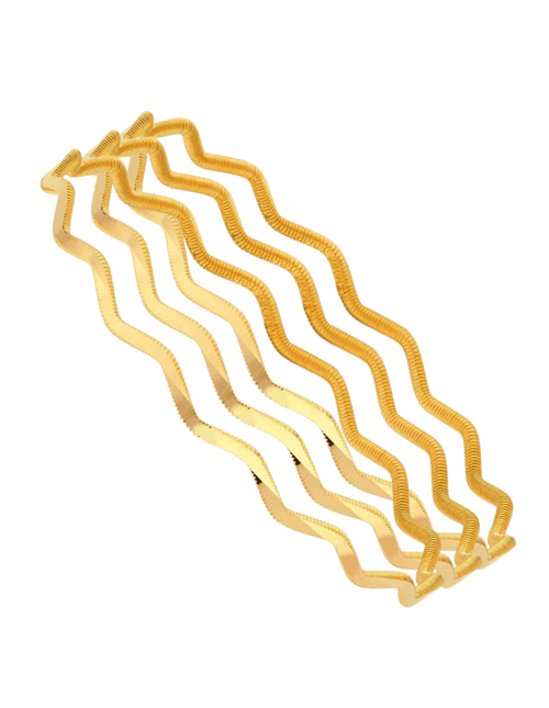 30 gr 22 Ayar Zigzag Ajda Bilezik ( 10gr x 3 Adet )