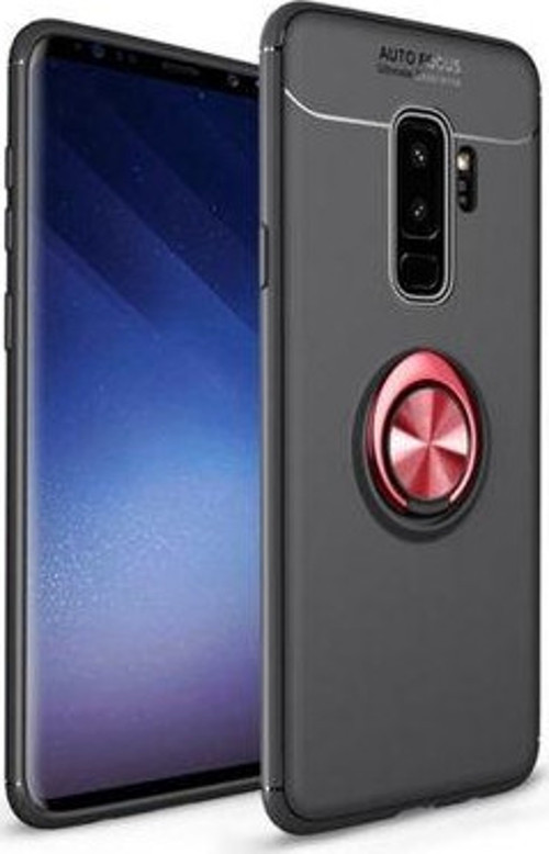 Samsung Galaxy S9 Plus Ultra Koruma Sağlayan Stant Özellikli Yüzüklü Ravel Silikon Kılıf