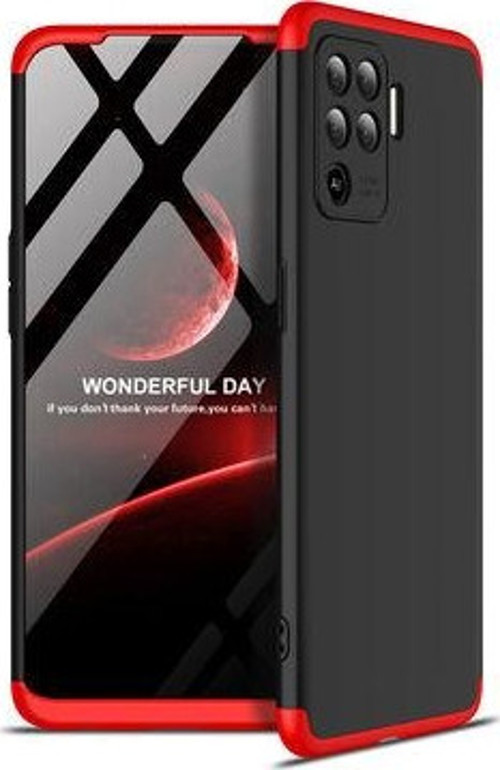 Oppo Reno 5 Lite Kılıf 3 Parçalı Şık Patch Sert Silikon Kapak
