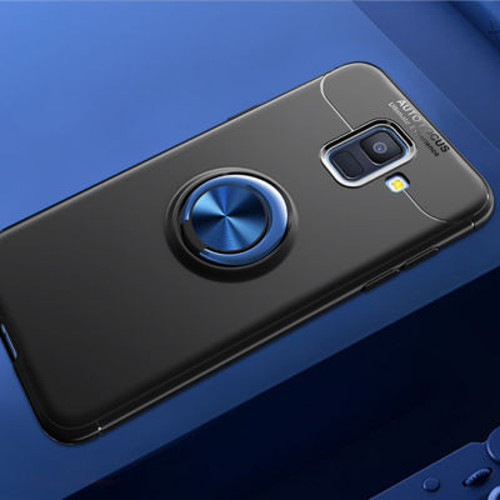 Samsung Galaxy A6 2018 Ultra Koruma Sağlayan Stant Özellikli Yüzüklü Ravel Silikon Kılıf
