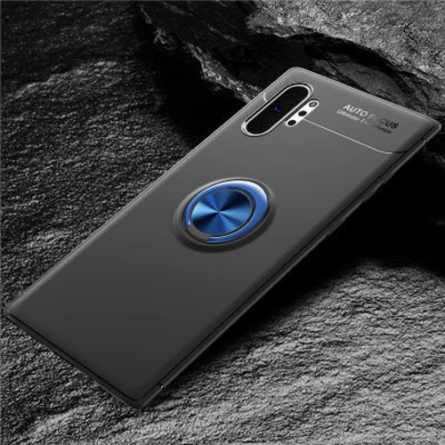 Samsung Galaxy Note 10 Plus Ultra Koruma Sağlayan Stant Özellikli Yüzüklü Ravel Silikon Kılıf