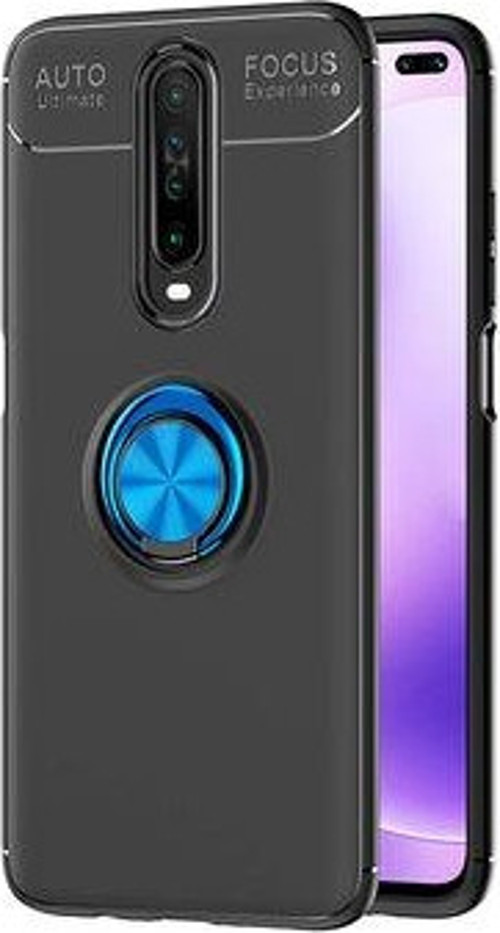 Redmi K30 Ultra Koruma Sağlayan Stant Özellikli Yüzüklü Ravel Silikon Kılıf