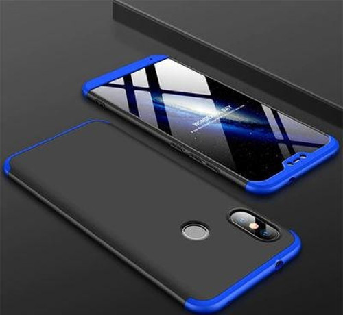 Xiaomi Mi A2 Lite Kılıf 3 Parçalı Tam Koruma Şık Astrea Premium Sert Kapak