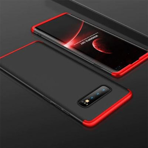 Galaxy S10 Kılıf 3 Parçalı Şık Patch Sert Silikon Kapak