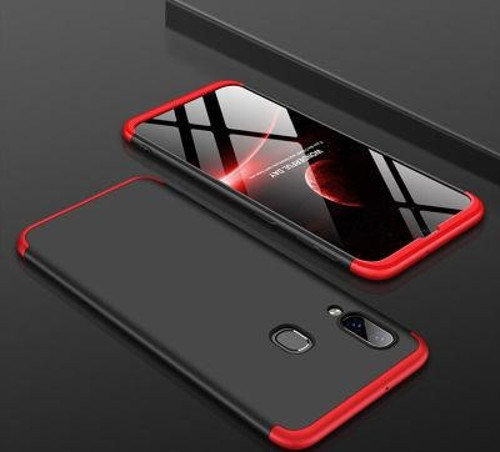 Galaxy A20 Kılıf 3 Parçalı Şık Patch Sert Silikon Kapak