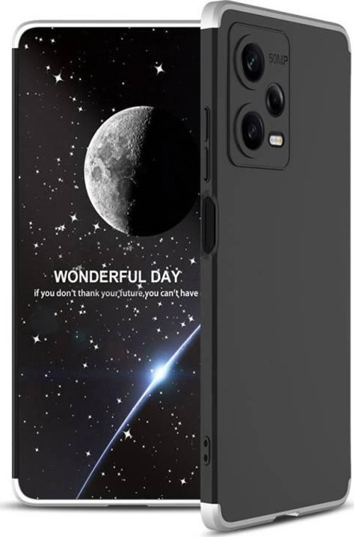 Redmi Note 12 Pro 5G Kılıf 3 Parçalı Şık Patch Sert Silikon Kapak