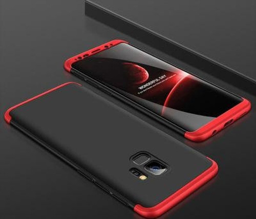 Galaxy S9 Kılıf 3 Parçalı Şık Patch Sert Silikon Kapak