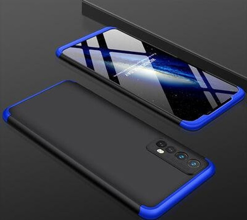 Realme 7 Kılıf 3 Parçalı Şık Patch Sert Silikon Kapak