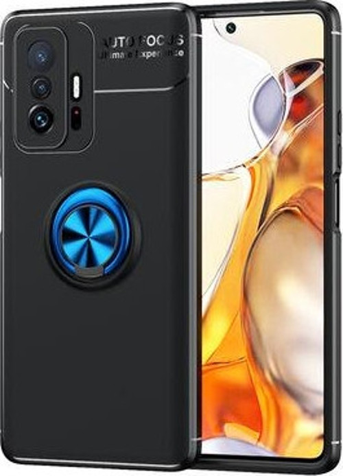 Xiaomi Mi 11T 5G Ultra Koruma Sağlayan Stant Özellikli Yüzüklü Ravel Silikon Kılıf
