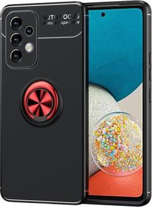 Samsung Galaxy A53 5G Ultra Koruma Sağlayan Stant Özellikli Yüzüklü Ravel Silikon Kılıf
