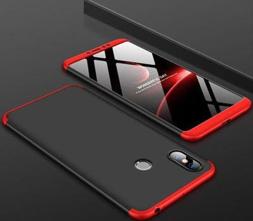 Xiaomi Mi Max 3 Kılıf 3 Parçalı Şık Patch Sert Silikon Kapak