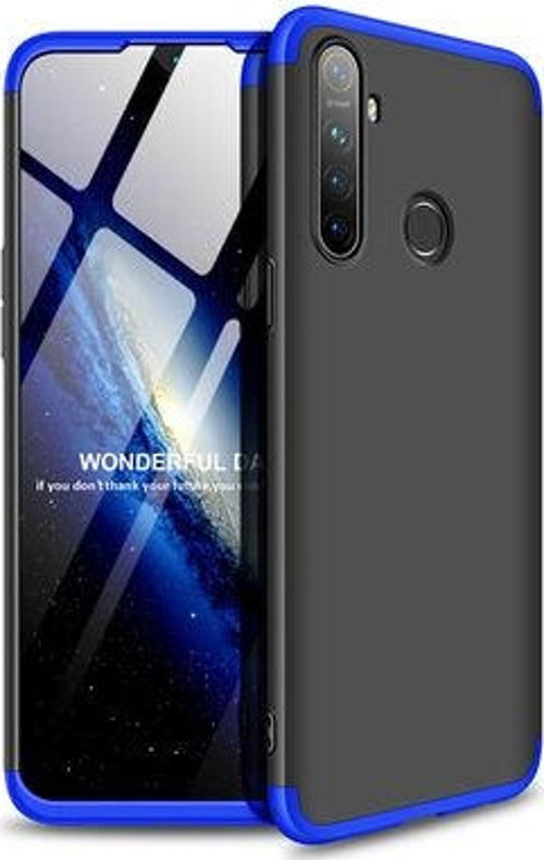 Realme 5 Kılıf 3 Parçalı Şık Patch Sert Silikon Kapak