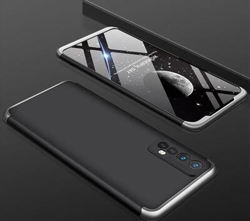 Realme 7 Kılıf 3 Parçalı Şık Patch Sert Silikon Kapak