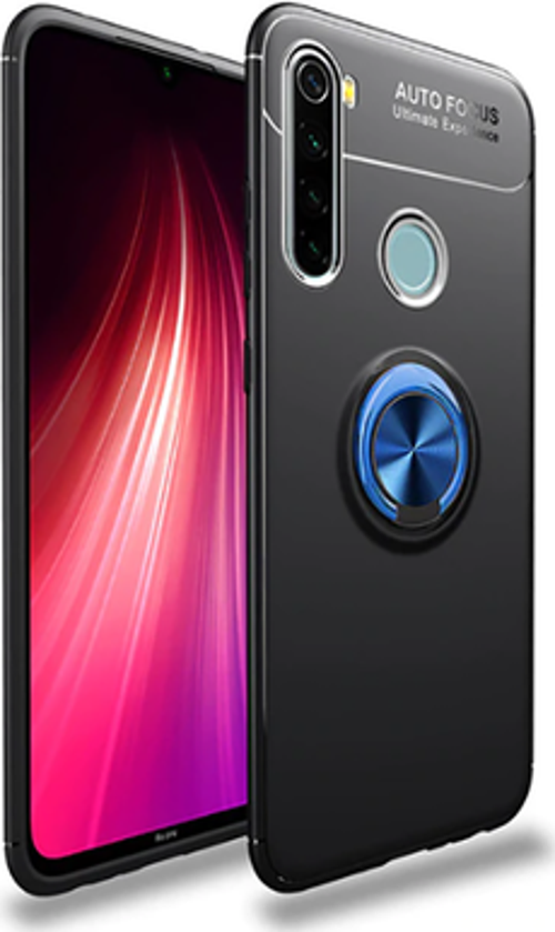 Redmi Note 8T Ultra Koruma Sağlayan Stant Özellikli Yüzüklü Ravel Silikon Kılıf
