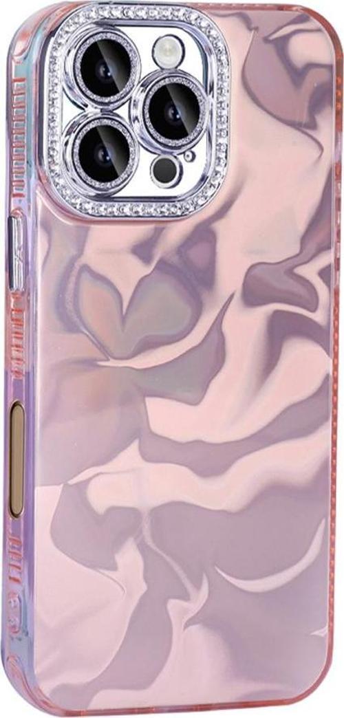 İphone 16 Pro Max Kılıf Şık Ve Kamera Çerçevesi Taşlı Danina Kapak