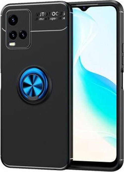 Vivo Y32 Ultra Koruma Sağlayan Stant Özellikli Yüzüklü Ravel Silikon Kılıf