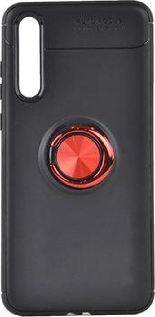 Huawei P20 Pro Ultra Koruma Sağlayan Stant Özellikli Yüzüklü Ravel Silikon Kılıf