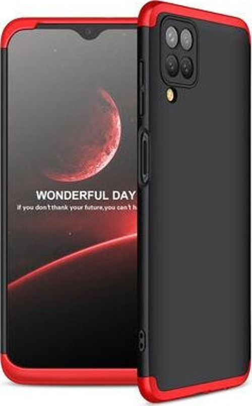 Galaxy A12 Kılıf 3 Parçalı Tam Koruma Şık Astrea Premium Sert Kapak