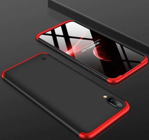 Galaxy M10 Kılıf 3 Parçalı Şık Patch Sert Silikon Kapak