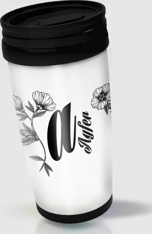 Kişiye Özel İsim ve Baş Harfi Yazılı Termos