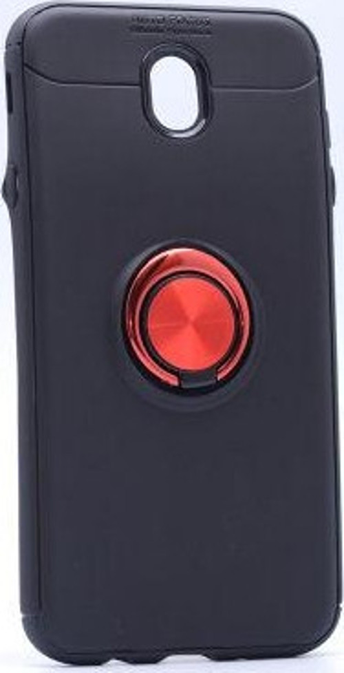 Samsung Galaxy J7 Pro Ultra Koruma Sağlayan Stant Özellikli Yüzüklü Ravel Silikon Kılıf