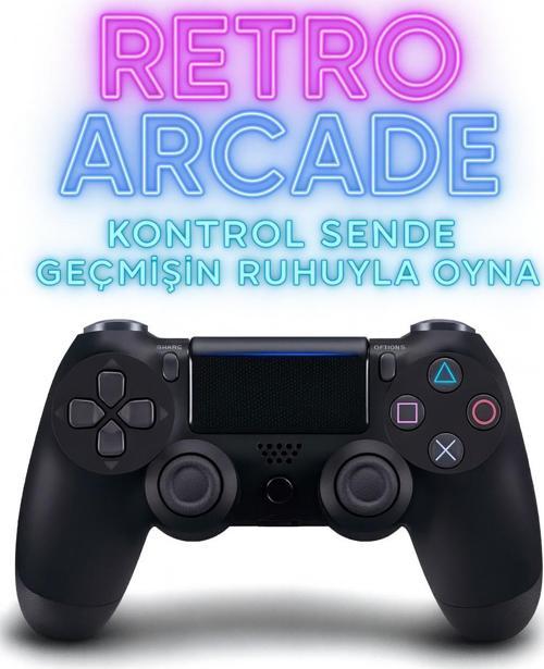 Yeni Nesil PS4 Kolu Kablosuz, Şarj Edilebilir, Ergonomik + Titremeli + Dayanıklı Oyun Dostu Siyah