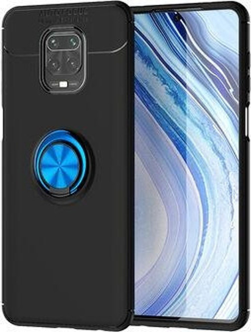 Redmi Note 9S Ultra Koruma Sağlayan Stant Özellikli Yüzüklü Ravel Silikon Kılıf