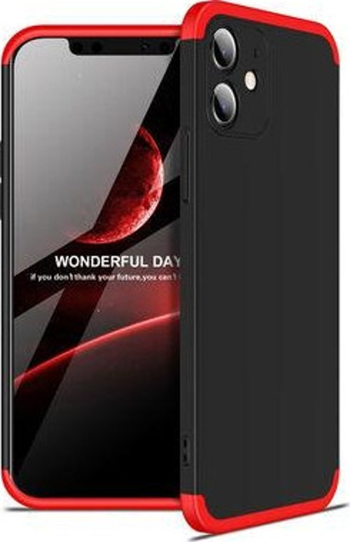 İphone 12 Mini Kılıf Ayzıt Premium 3 Parçalı Sert Premium Silikon Kapak