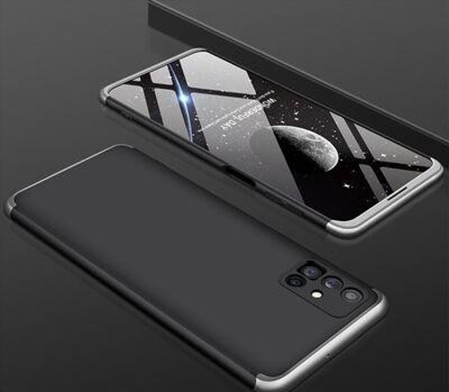 Galaxy M51 Kılıf 3 Parçalı Şık Patch Sert Silikon Kapak