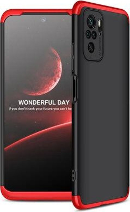 Redmi Note 10 Kılıf 3 Parçalı Şık Patch Sert Silikon Kapak