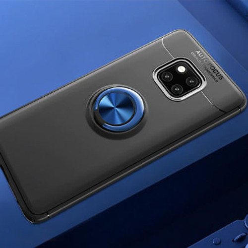 Huawei Mate 20 Pro Ultra Koruma Sağlayan Stant Özellikli Yüzüklü Ravel Silikon Kılıf