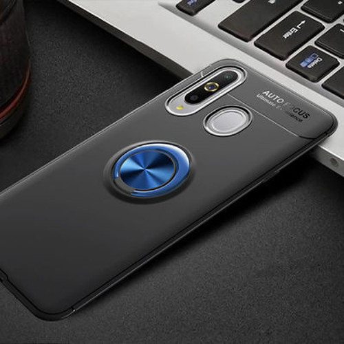 Samsung Galaxy A20S Ultra Koruma Sağlayan Stant Özellikli Yüzüklü Ravel Silikon Kılıf