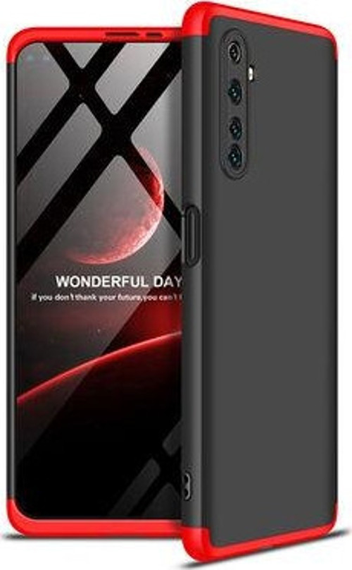 Realme 6 Pro Kılıf 3 Parçalı Şık Patch Sert Silikon Kapak