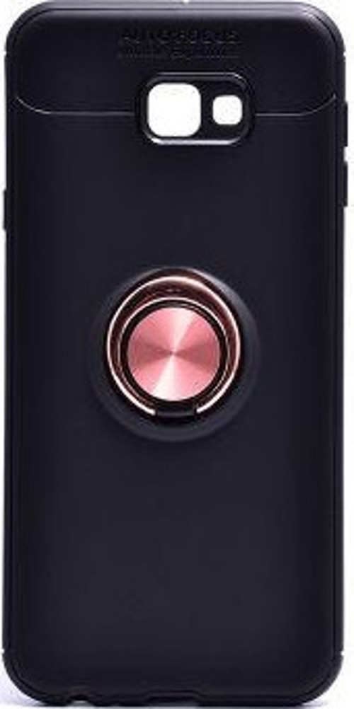 Samsung Galaxy J4 Plus Ultra Koruma Sağlayan Stant Özellikli Yüzüklü Ravel Silikon Kılıf