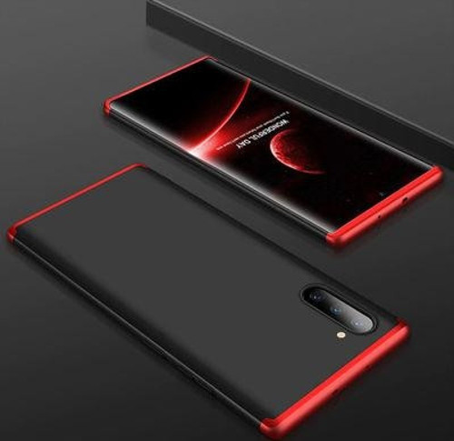 Galaxy Note 10 Kılıf 3 Parçalı Şık Patch Sert Silikon Kapak