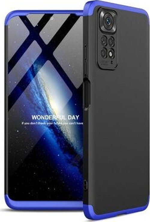 Redmi Note 11S Global Kılıf Ayzıt Premium 3 Parçalı Sert Premium Silikon Kapak