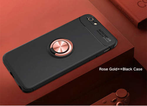 İphone 6S Plus Ultra Koruma Sağlayan Stant Özellikli Yüzüklü Ravel Silikon Kılıf